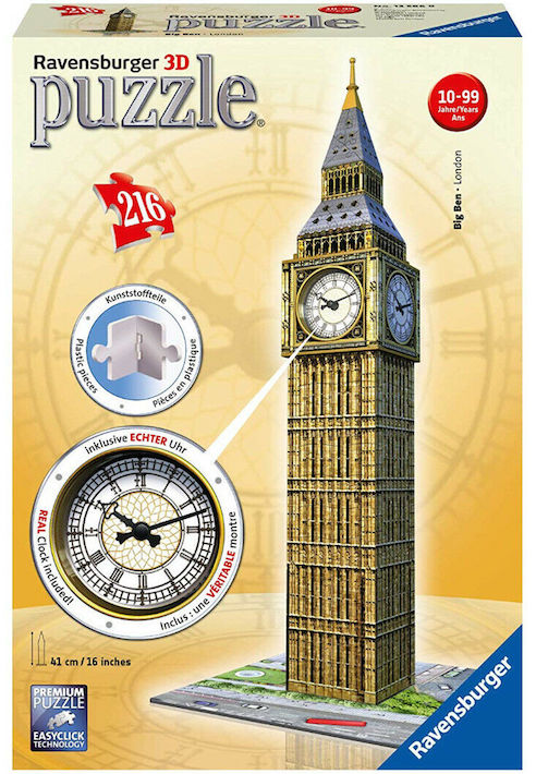 Big Ben con reloj 216p. 3D Plástico Ravensburger