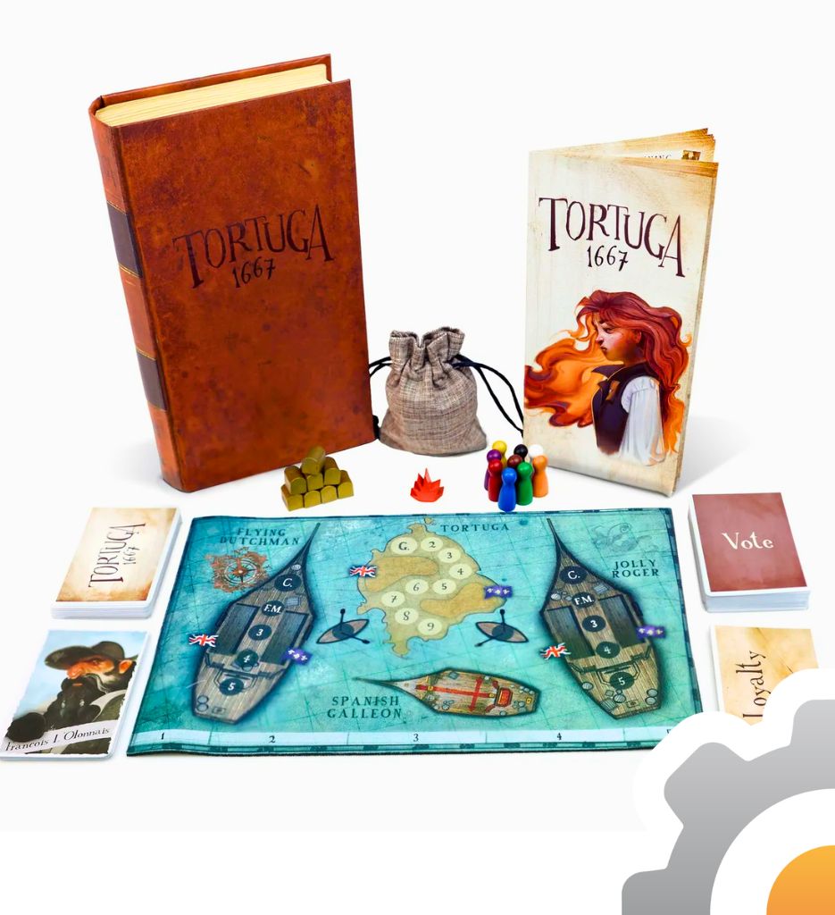 Tortuga 1667 (en español), juego de mesa Facade Games