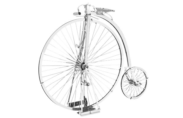 High Wheel Bicycle (Penny Farthing), Metal 3D Fascinations