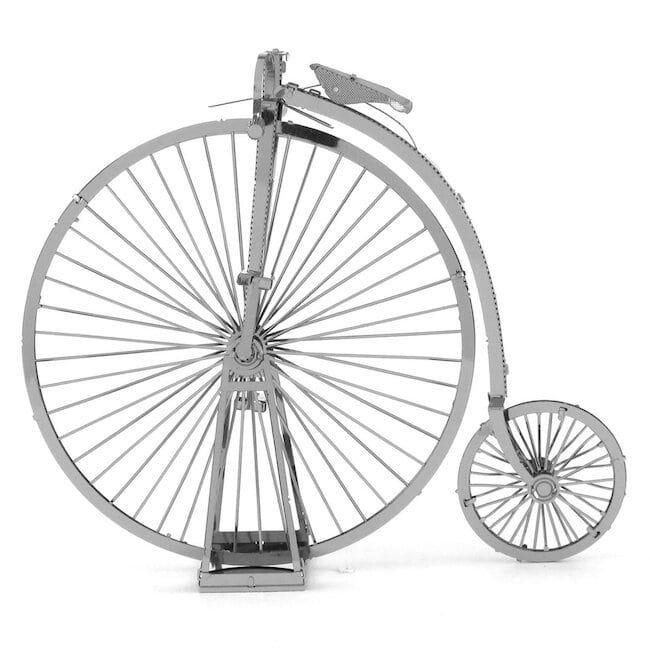 High Wheel Bicycle (Penny Farthing), Metal 3D Fascinations