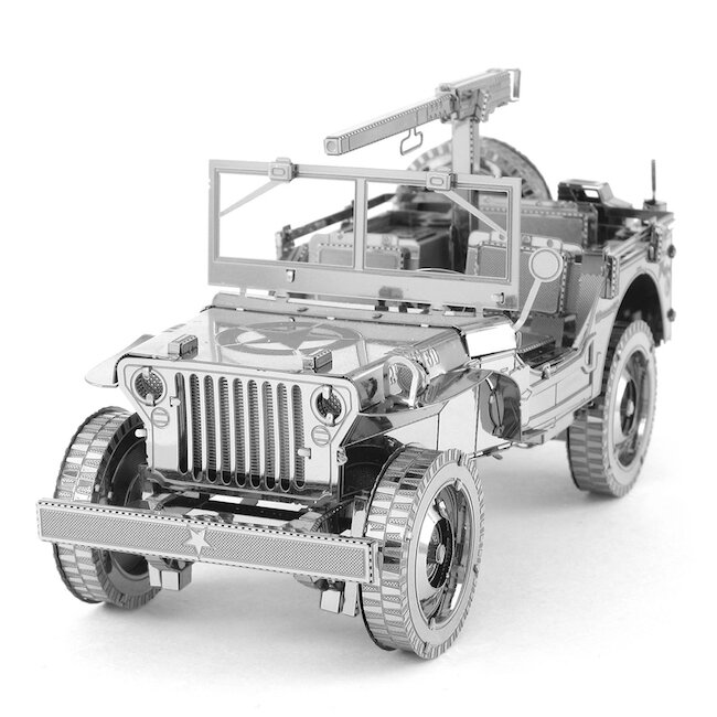 Willys MB Jeep Iconx Metal 3D Fascinations