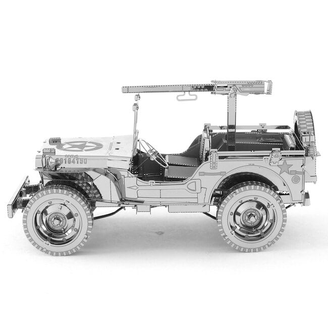 Willys MB Jeep Iconx Metal 3D Fascinations