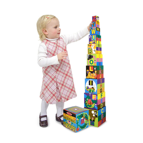 Alphabet Nesting and Stacking Blocks, Melissa &amp; Doug