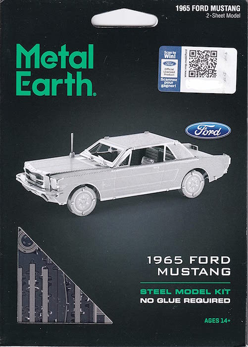 1965 Ford Mustang, Metal 3D Fascinations
