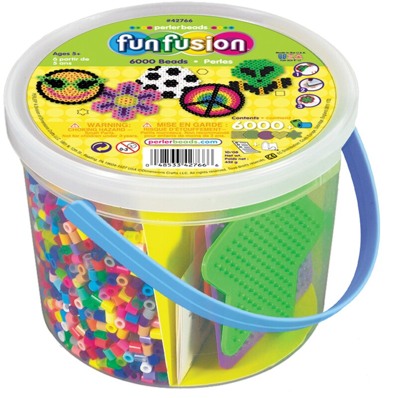 6000 Beads bucket, Perler