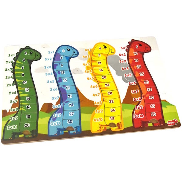 Tablas de multiplicar 2-5, ensamble madera Diako