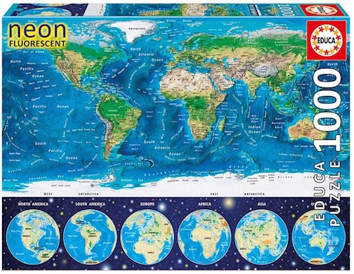 RC World map 1000p. Neon Series Educa