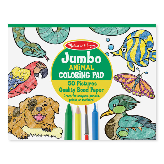 Block para colorear Jumbo - Animales, Melissa &amp; Doug