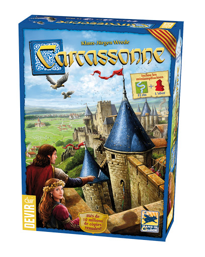 Carcassonne base, juego de losetas Devir