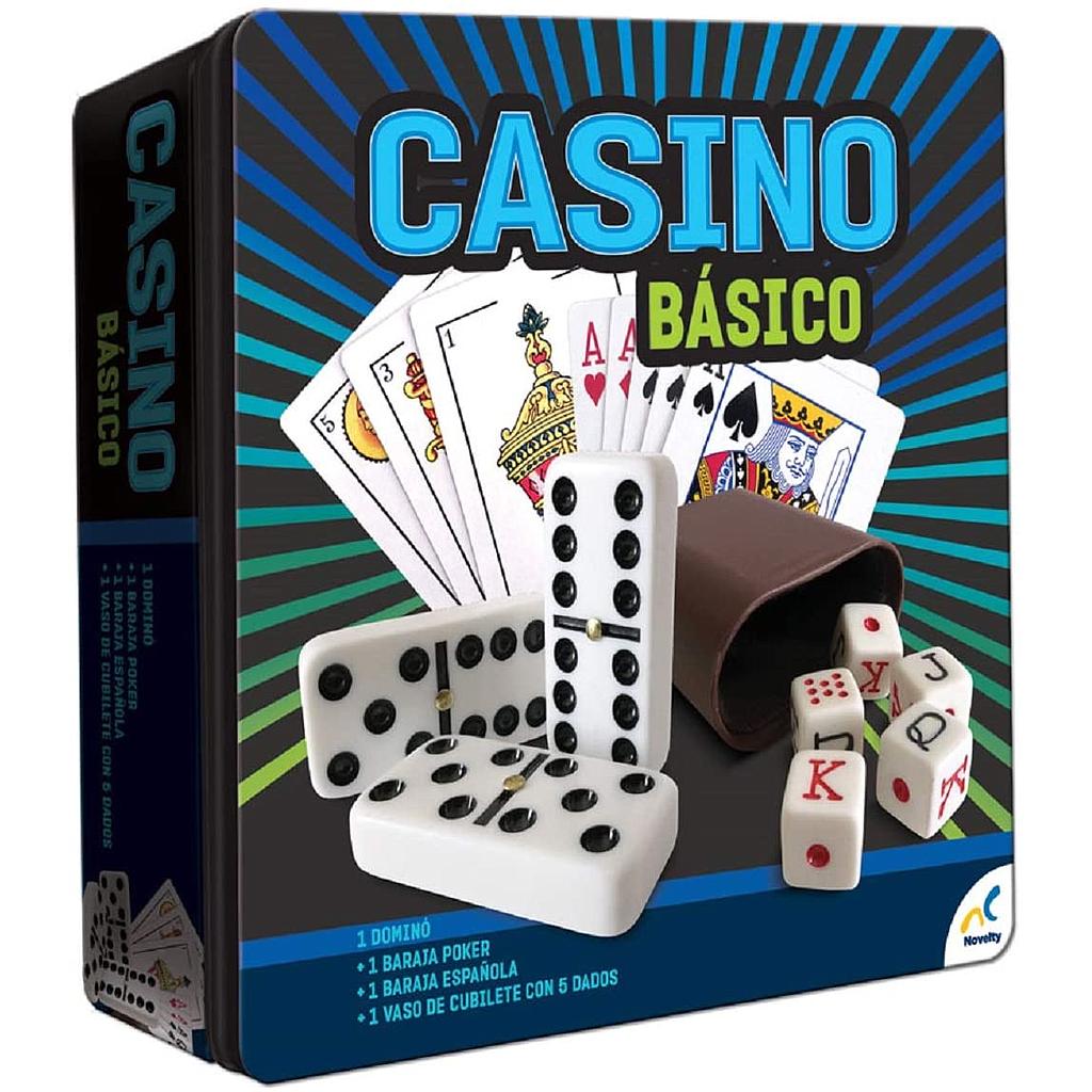Casino Básico en caja metálica, Novelty