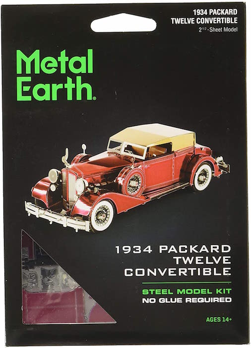 1934 Packard Twelve Convertible, Metal 3D Fascinations