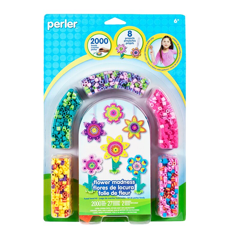 Flower Madness kit, Perler