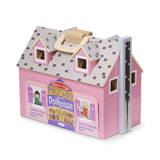 Fold &amp; Go Dollhouse - Casa de muñecas plegable, Melissa &amp; Doug
