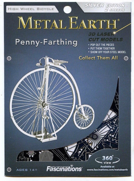 High Wheel Bicycle (Penny Farthing), Metal 3D Fascinations