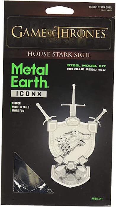 House Stark Sigil Game of Thrones Iconx, Metal 3D Fascinations
