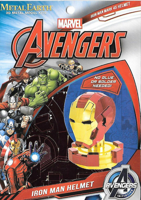 Iron Man Helmet Avengers, Metal 3D Fascinations
