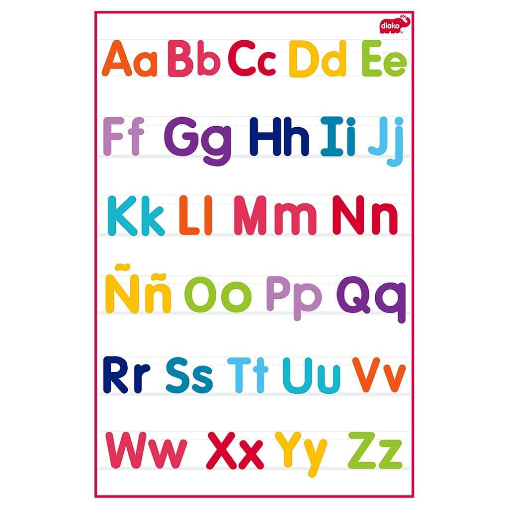 Lámina de letras c/pieza, Biyú