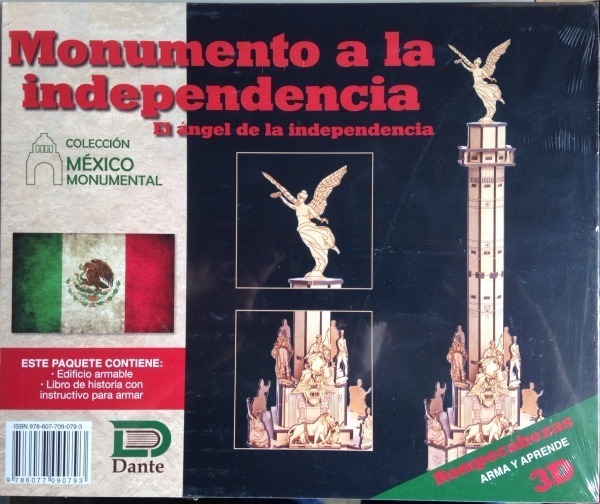 Libro c/rompecabezas 3D - Monumento a la Independencia, Dante