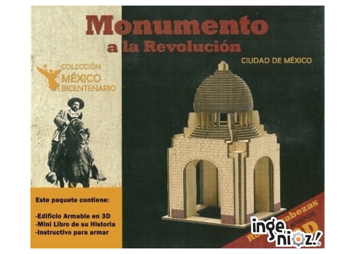 Libro c/rompecabezas 3D - Monumento a la Revolución, Dante