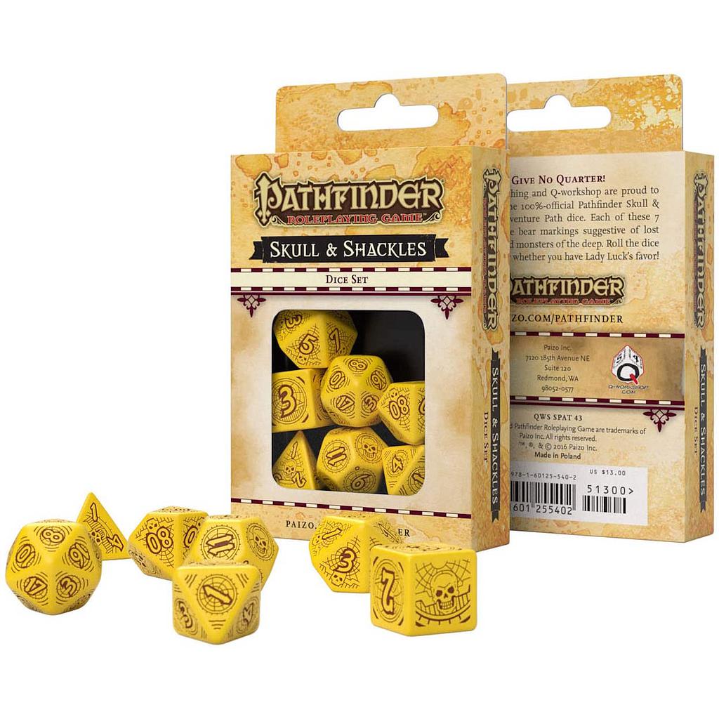 Q Workshop Pathfinder Skull &amp; Shackles Dice Set