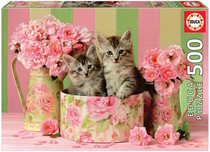 RC Gatitos con rosas 500p. Educa