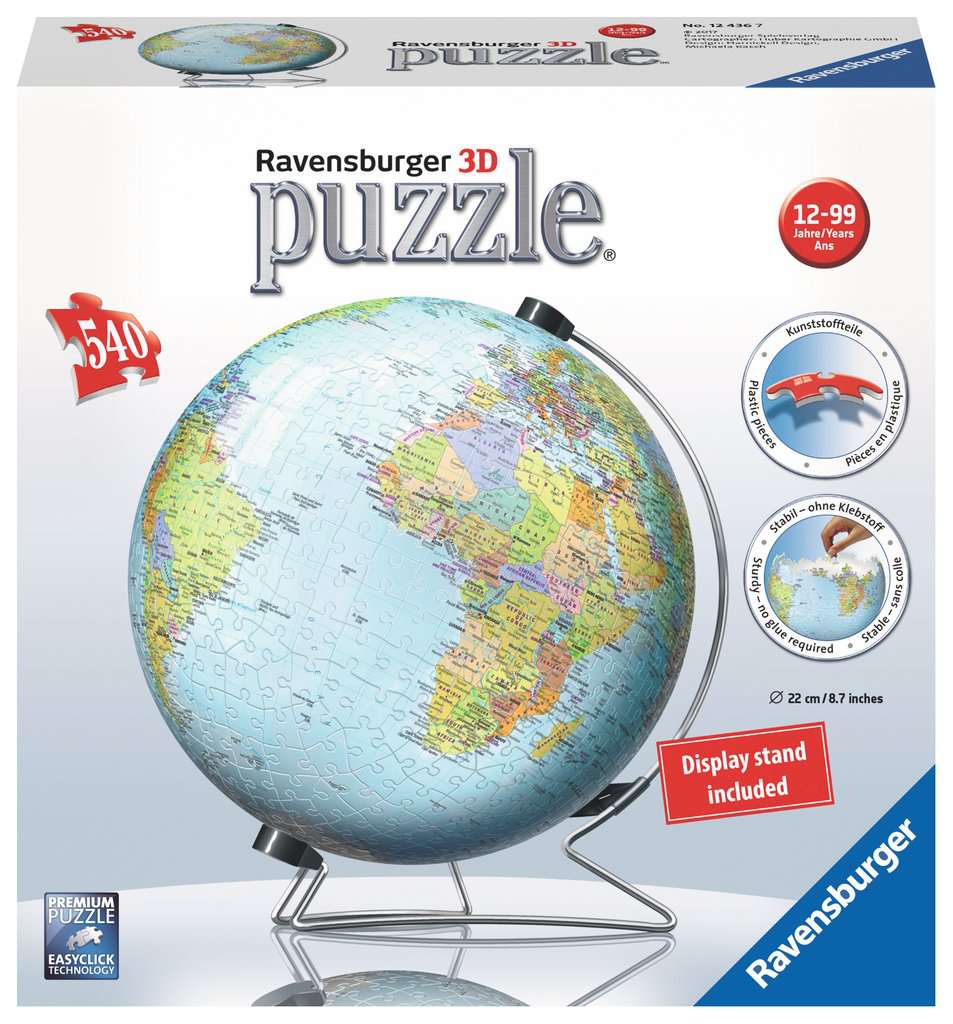 RC Globo Geográfico 3D 540p. puzzleball Ravensburger