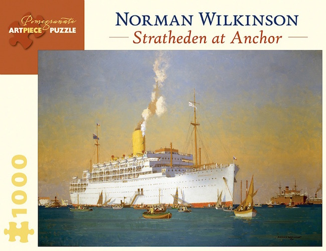 RC Stratheden at Anchor, Wilkinson 1000p. Pomegranate