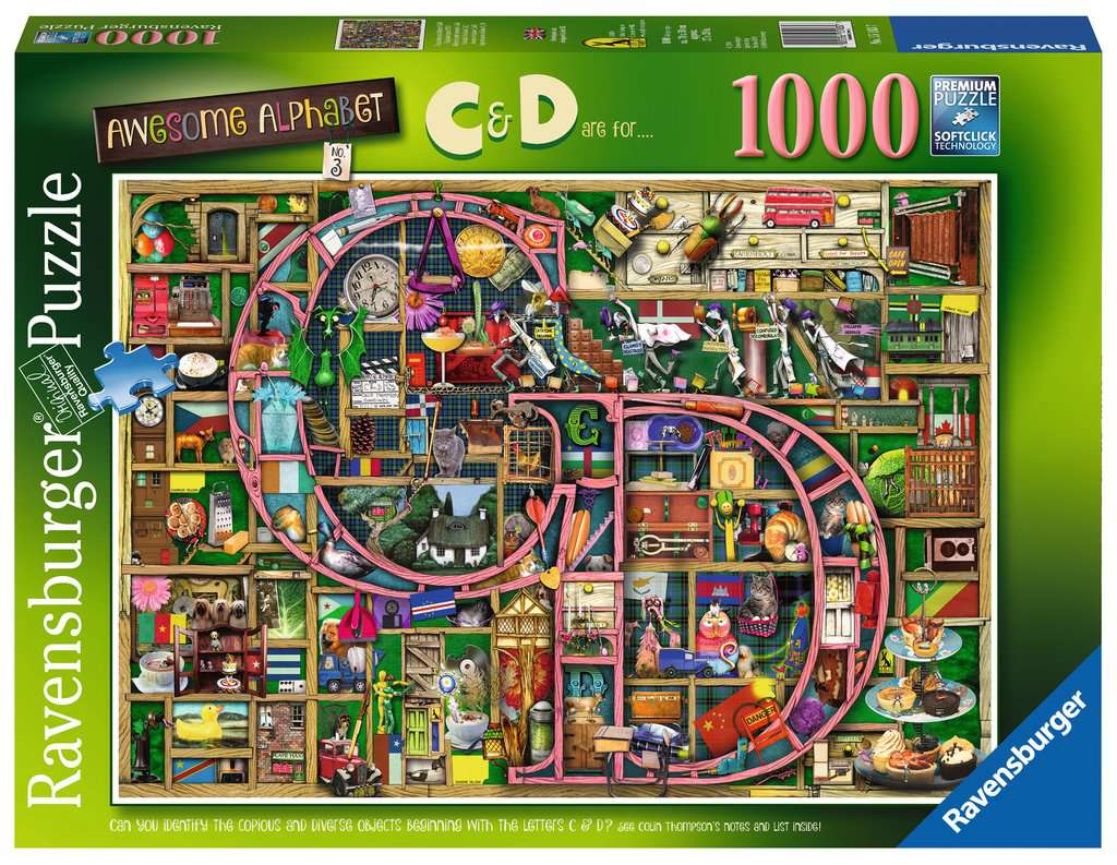 RC Awesome Alphabet 'C&amp;D', Colin Thompson 1000p. Ravensburger