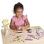 Tops & Tights Magnetic Wooden Dress-Up Dolls, Melissa & Doug