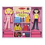 Abby & Emma Magnetic Wooden Dress-Up Dolls, Melissa & Doug