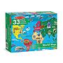 RC World Map floor puzzle jumbo, Melissa & Doug